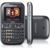 Celular Tri Chip Samsung GT-E1263 Teclado QWERTY - Rádio FM